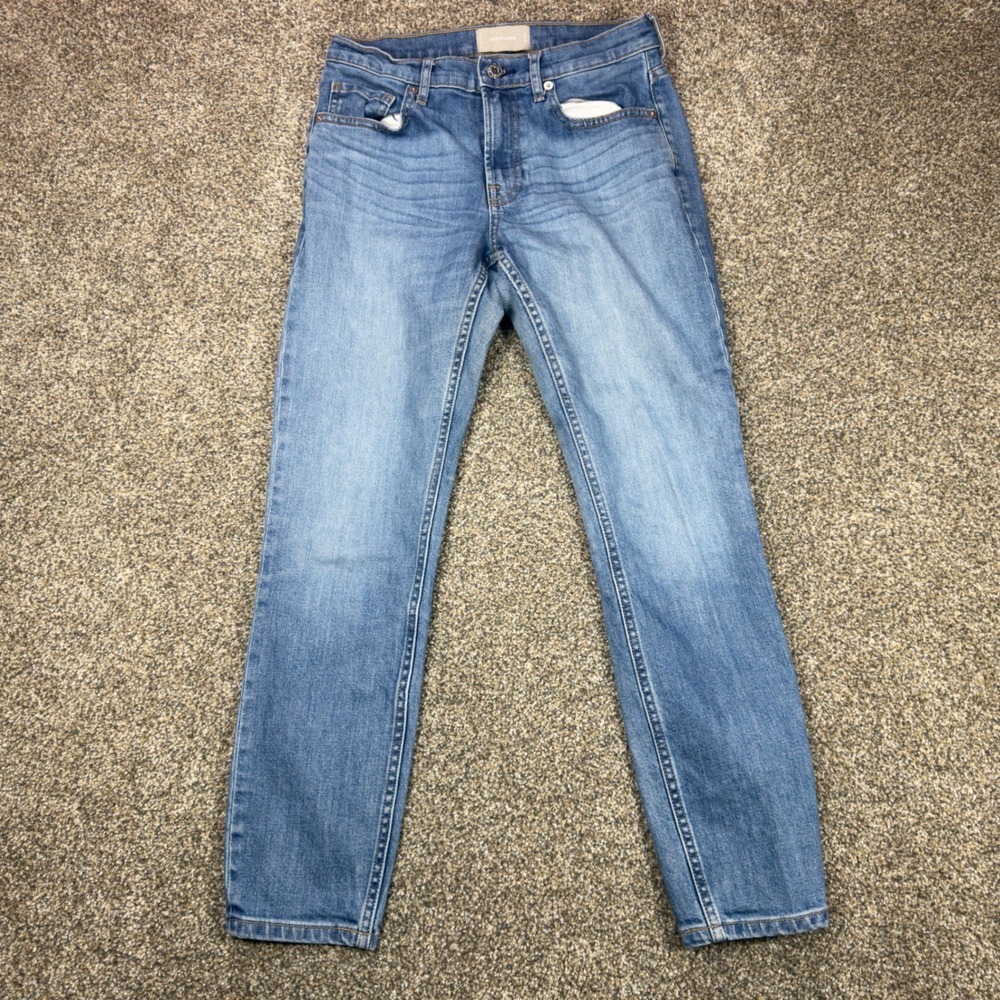 Everlane Mid Rise Skinny Jeans Womens 28 Regular Medium Wash Blue Denim Tapered